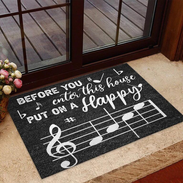Doormat Home Decor Before You Enter This House Piano