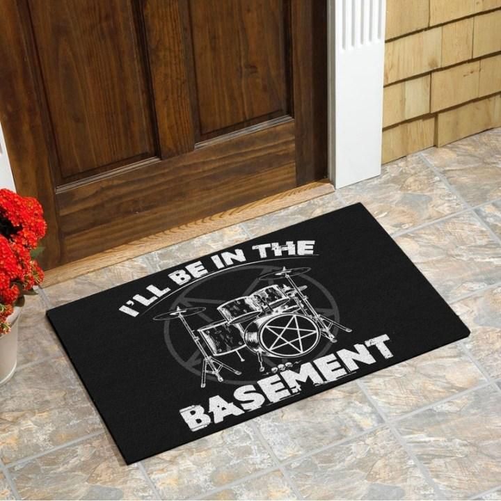 Drummer I Will Be In The Basement Satan Design Doormat Home Decor