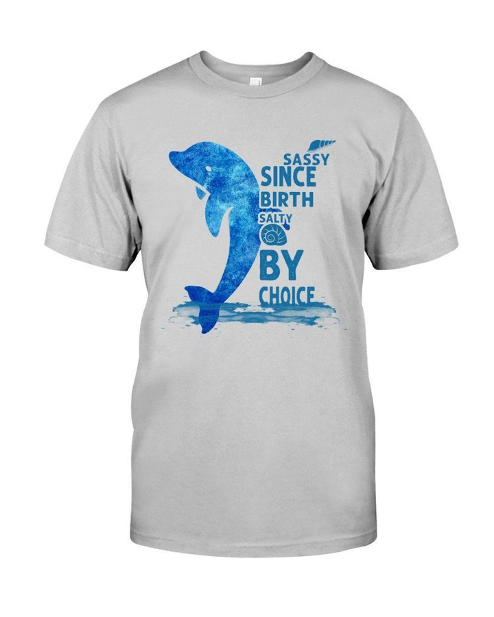 Blue Dolphin By Choice Gift For Dolphin Lovers Guys Tee