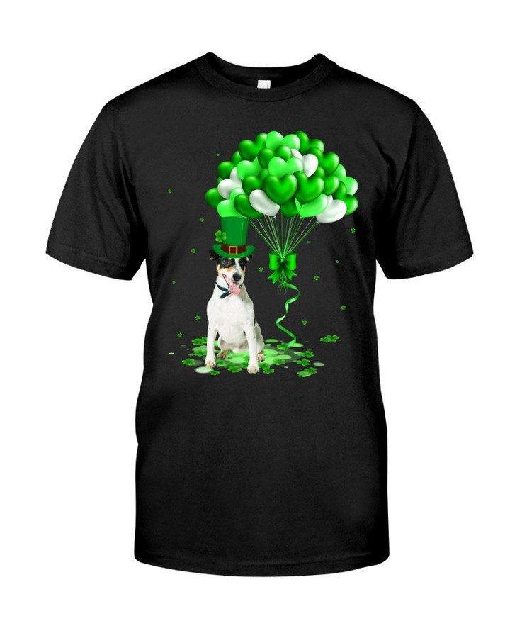 Smooth Fox Terrier Patrick Balloons St. Patrick's Day Color Changing Mug Guys Tee