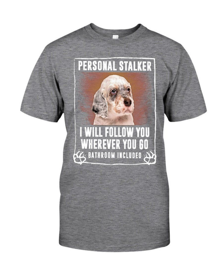 English Setter Personal Stalker St. Patrick's Day Guys Tee