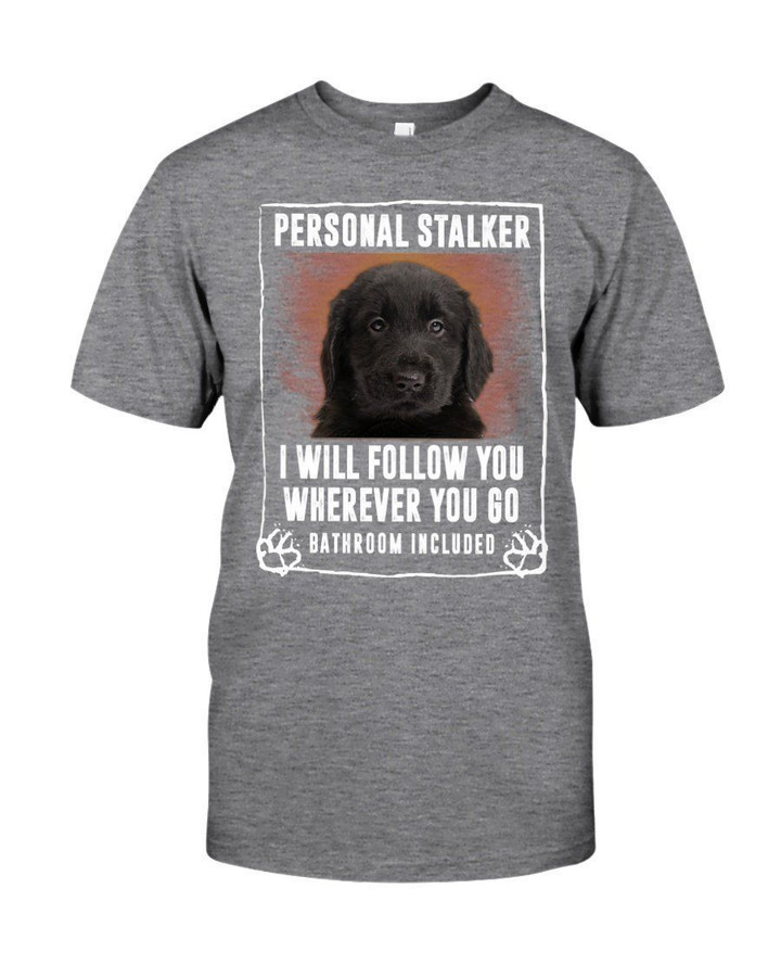 Flat Coated Retriever Personal Stalker St. Patrick's Day Guys Tee