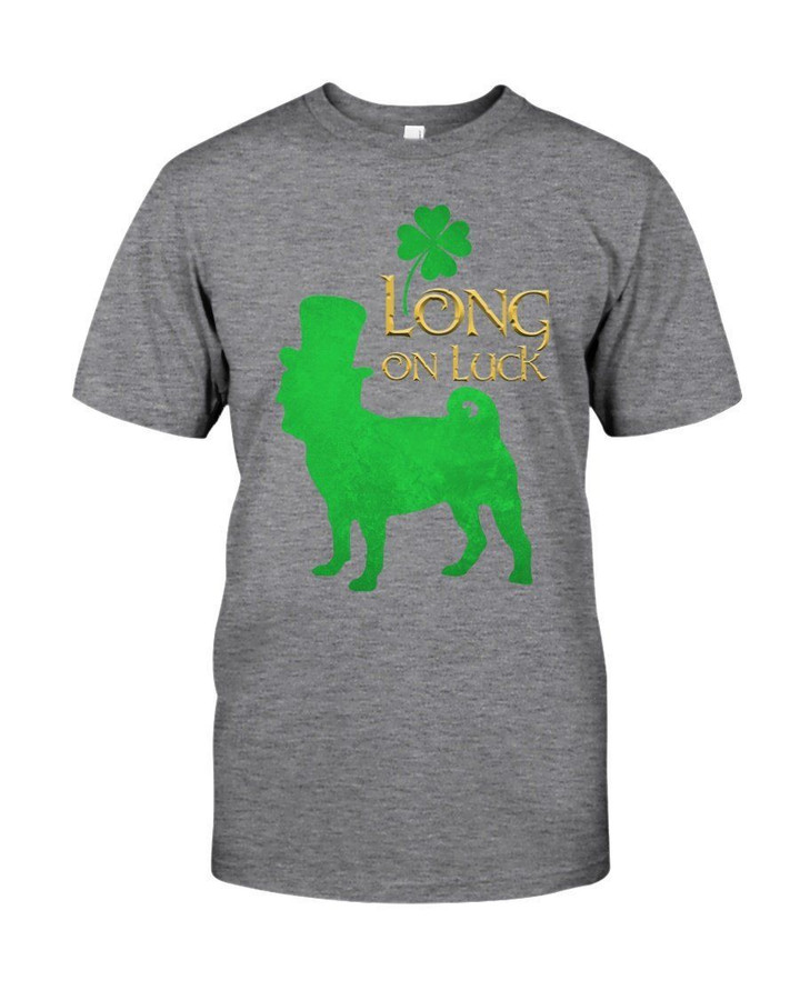 Pug Long On Luck Green St. Patrick's Day Guys Tee