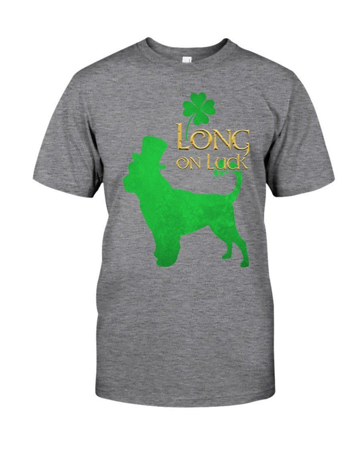 Portuguese Water Dog Long On Luck Green St. Patrick's Day Guys Tee