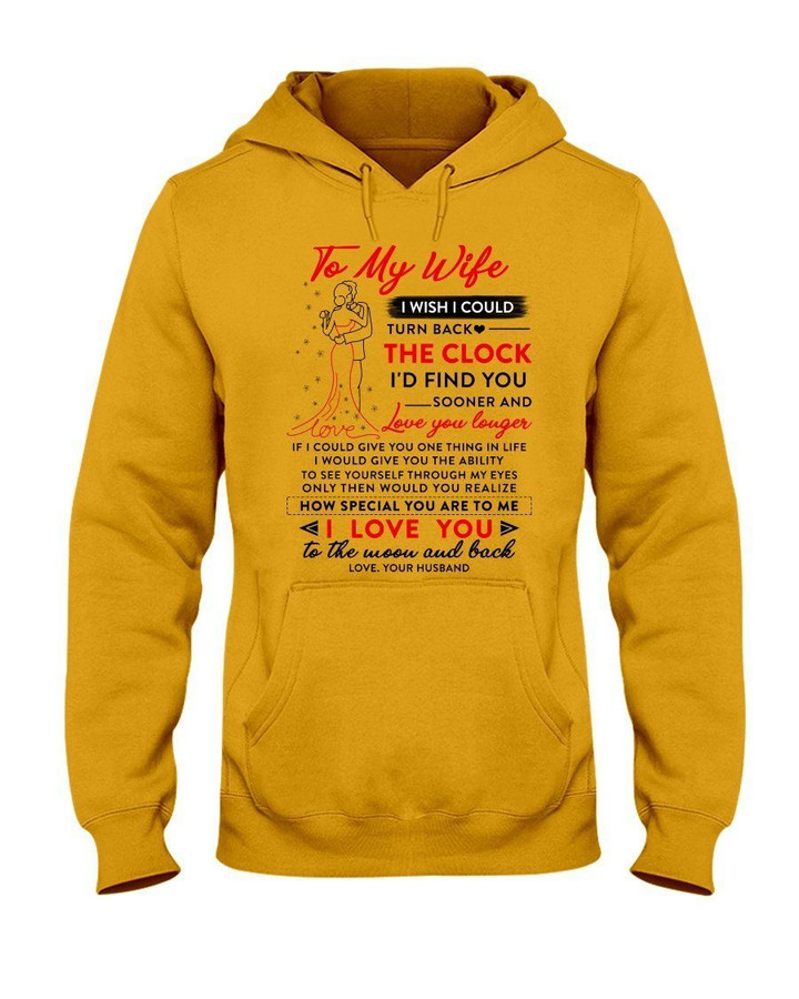 Gift For Wife Wish I Could Turn The Clock Back Trending Hoodie