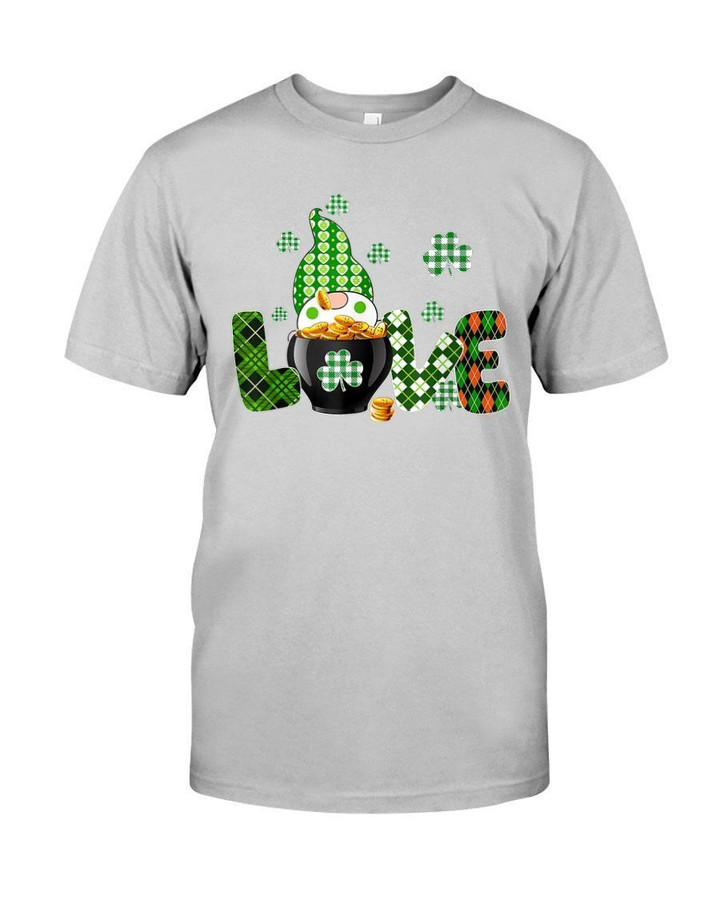 Gnome Lucky Coins Shamrock St. Patrick's Day Color Changing Mug Guys Tee