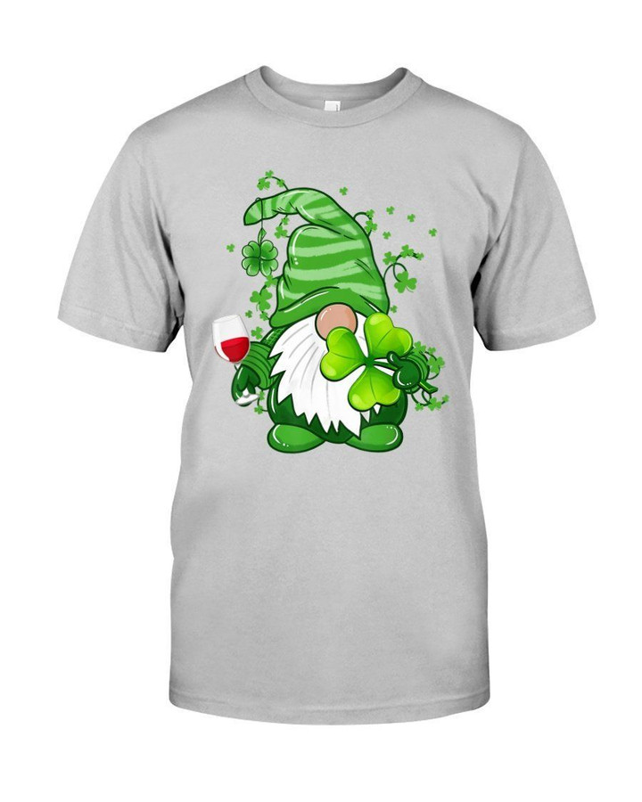 Gnome And Wine Shamrock St. Patrick's Day Color Changing Mug Guys Tee
