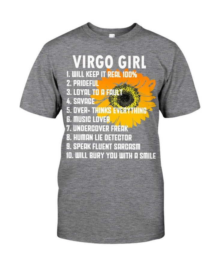 Birthday Gift For Virgo Girl Will Bury You With A Smile Guys Tee