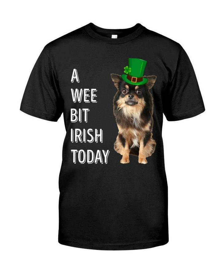 Long Haired Chihuahua Irish Today St. Patrick's Day Guys Tee