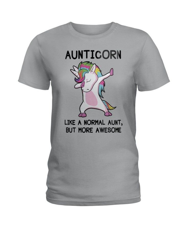 Aunticorn Like A Normal Aunt But More Awesome Gift For Aunt Ladies Tee