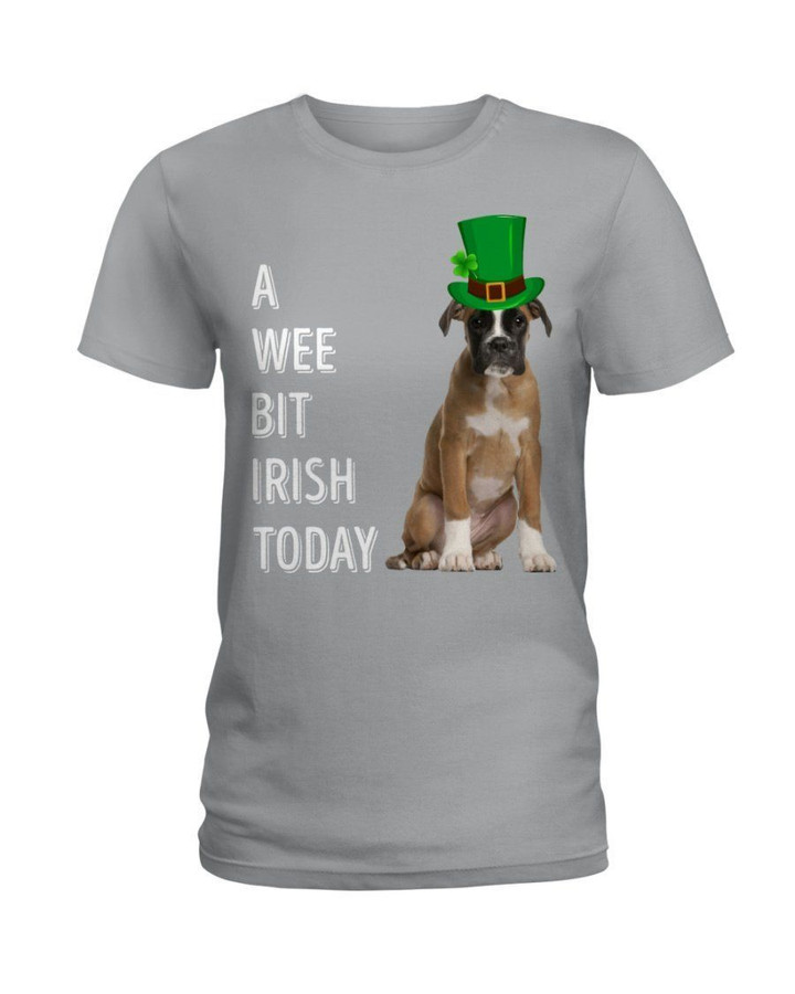 Boxer Irish Today Green St. Patrick's Day Ladies Tee