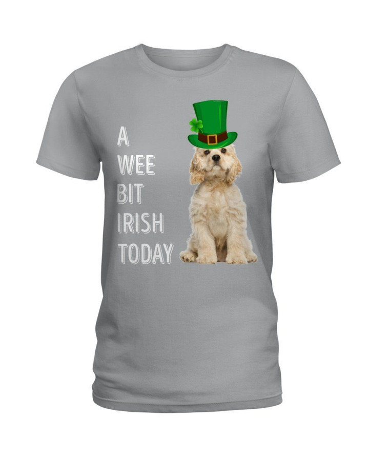 American Cocker Spaniel Irish Today Green St. Patrick's Day Ladies Tee