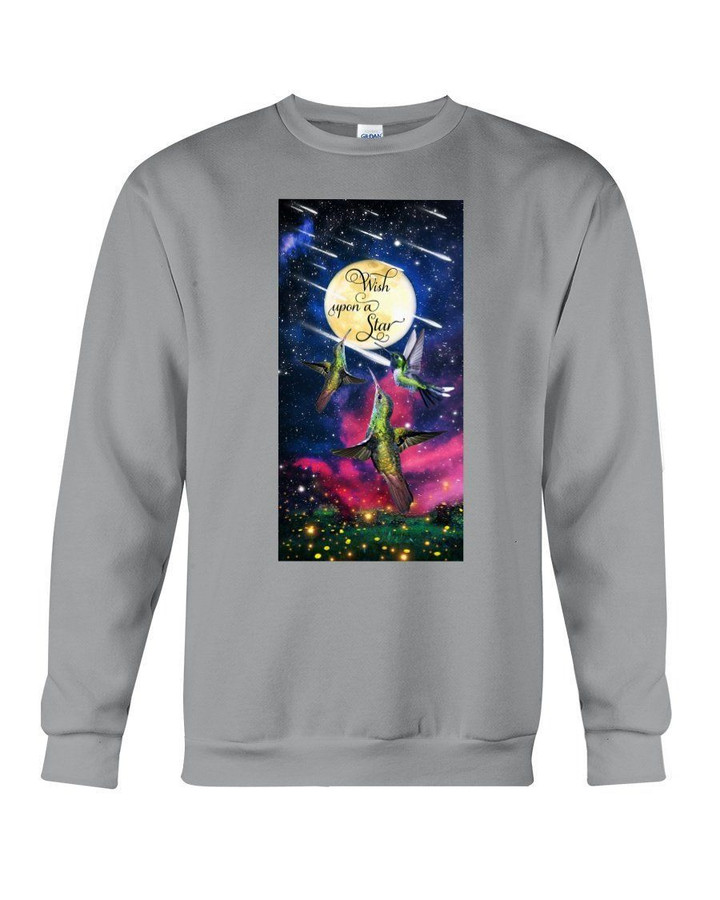 Hummingbird Wish Upon A Star Gift For Birds Lovers Sweatshirt