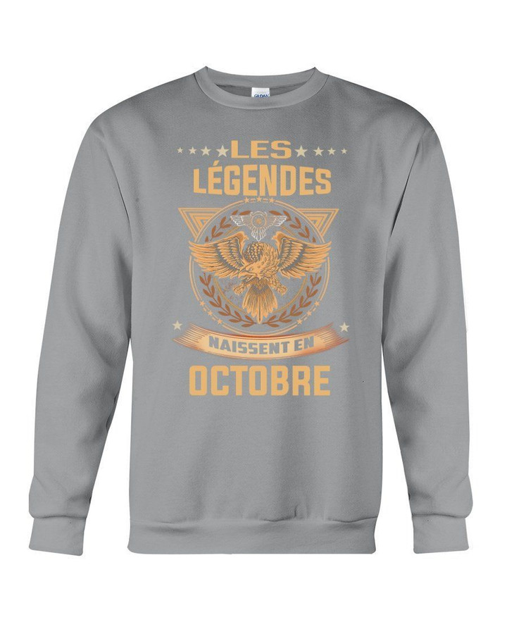 Les Legendes Naisseni En October Birthday Meaningful Gift For Men Sweatshirt