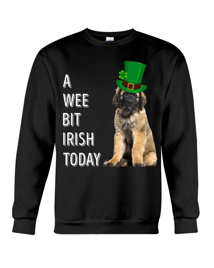 Leonberger Irish Today Green St. Patrick's Day Printed Sweatshirt