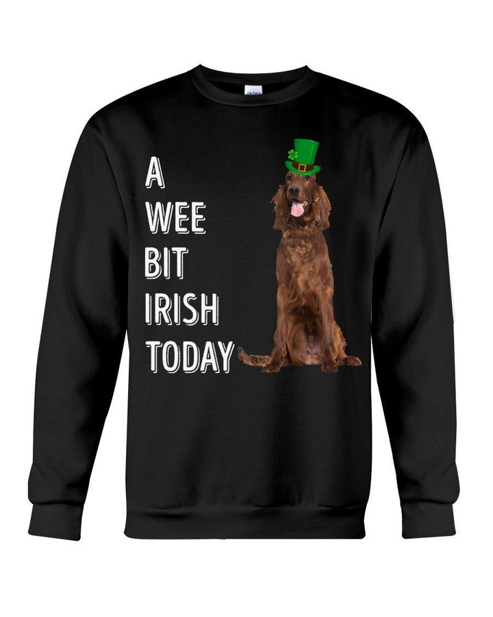Irish Setter Irish Today Green St. Patrick's Day Printed Sweatshirt