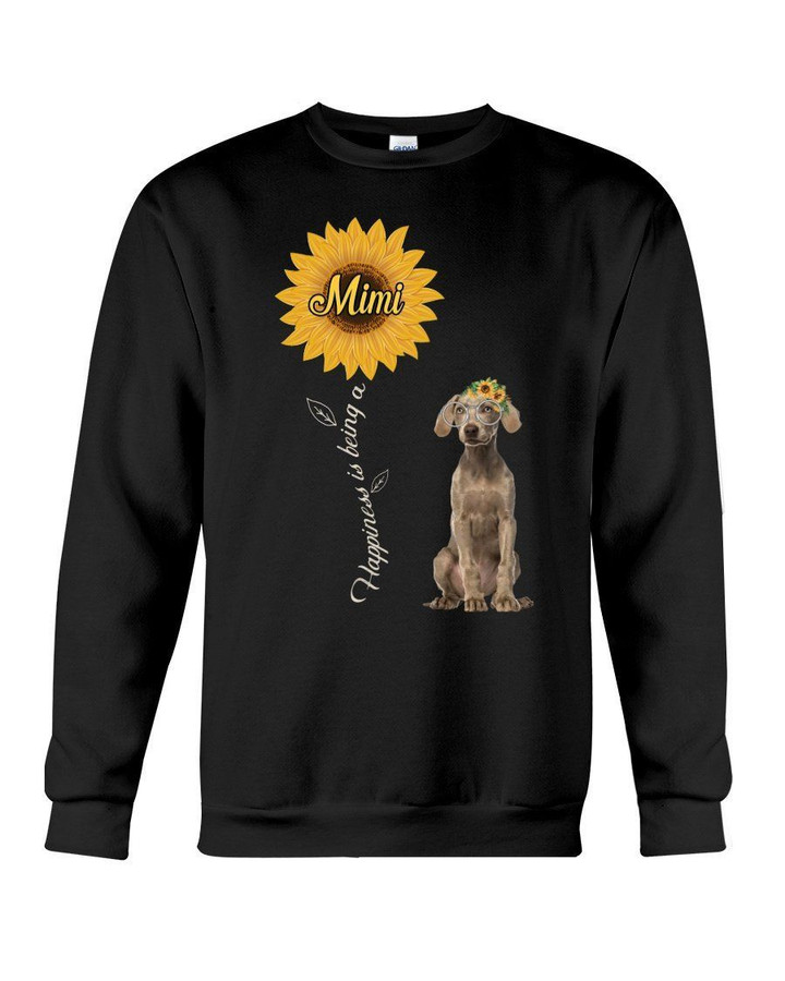Weimaraner Mimi Sunshine Dog Lovers St. Patrick's Day Printed Sweatshirt