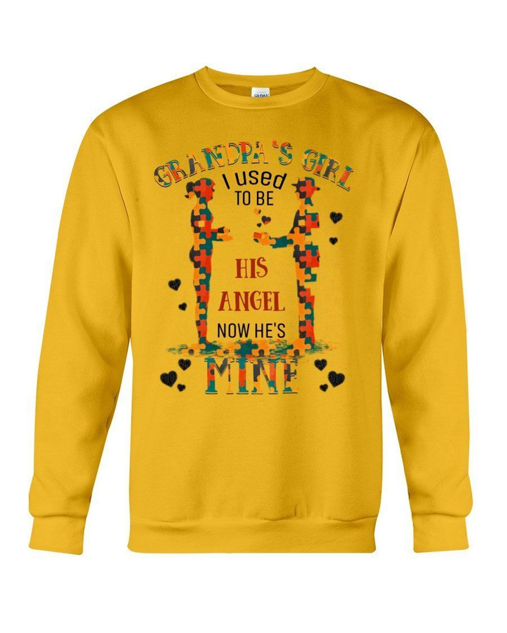 Gift For Autism Angel Grandma I Used To Be His Angel Now He's Mine Sweatshirt