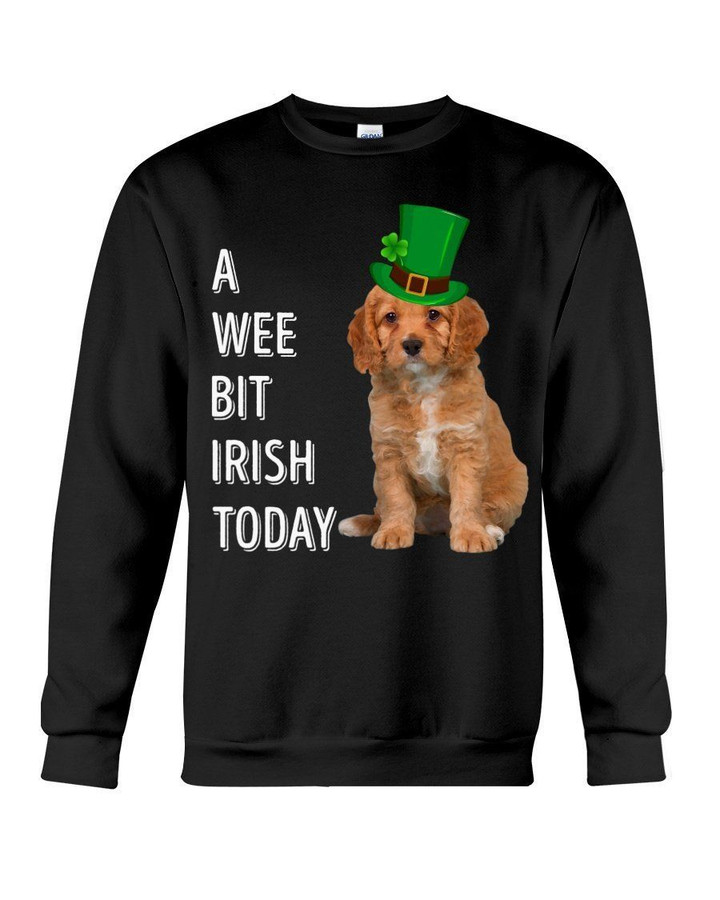 Cavapoo Irish Today Green St. Patrick's Day Printed Sweatshirt
