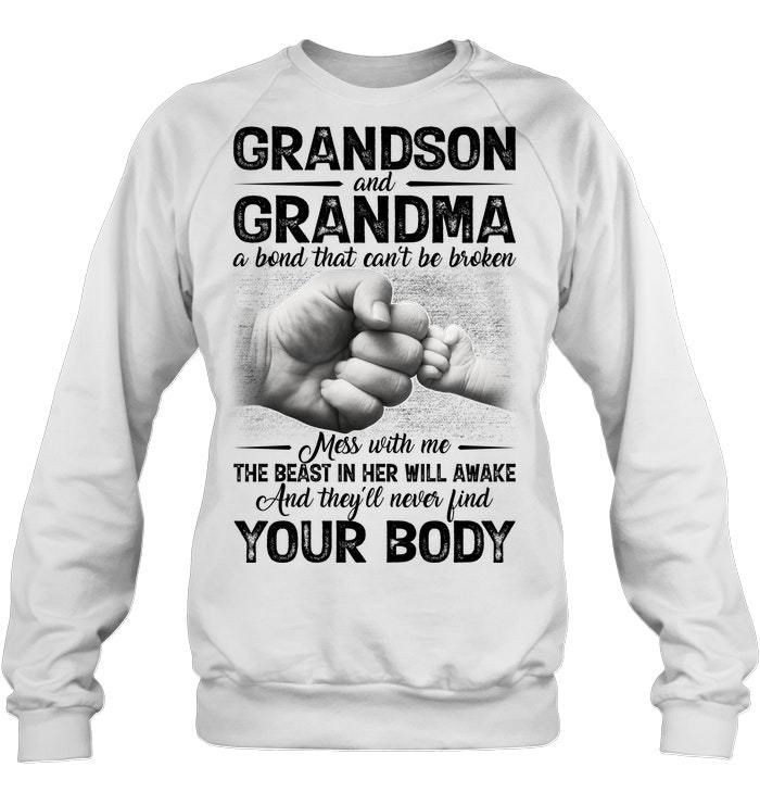 Can't Be Broken Grandma And Grandson Sweatshirt