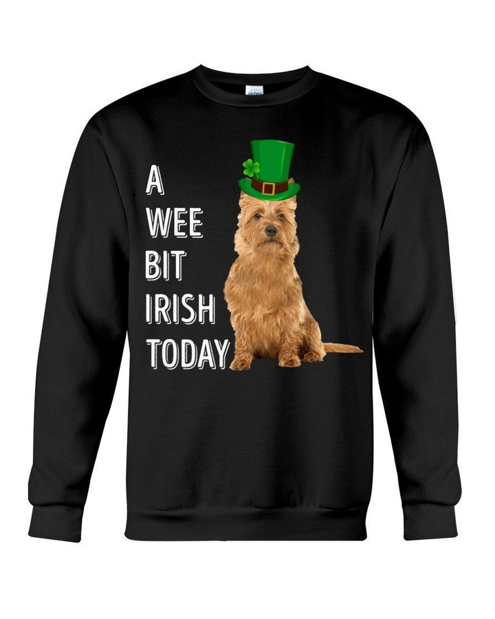 Australian Terrier Irish Today Green St. Patrick's Day Printed Sweatshirt