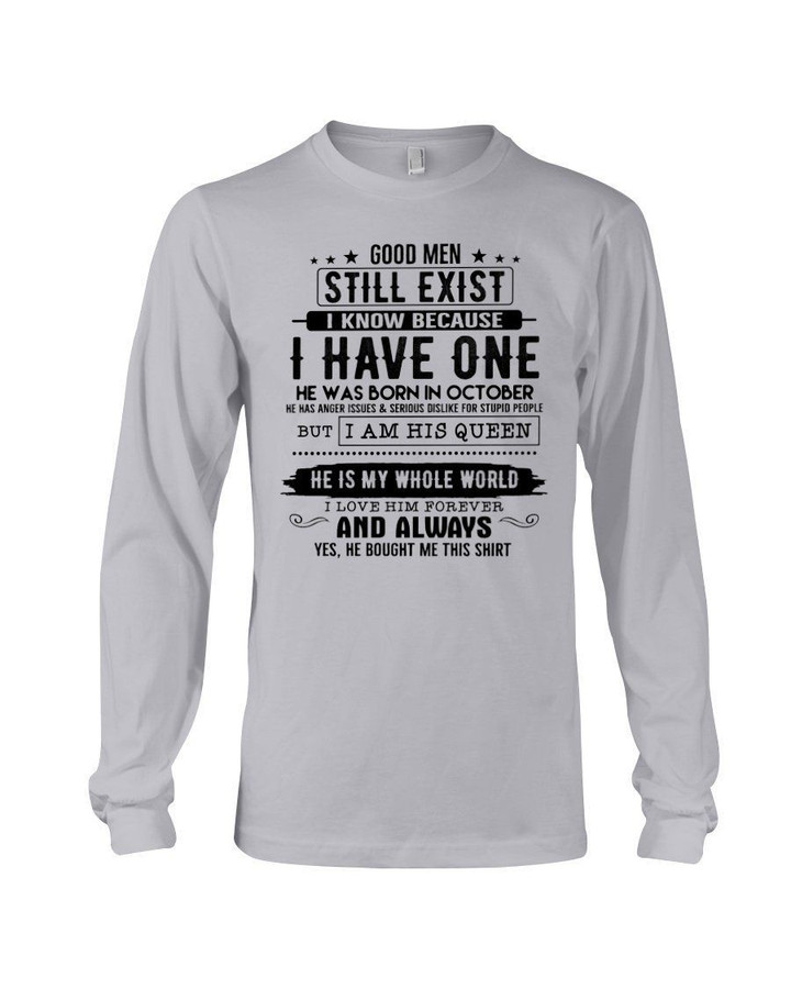 I Have An October Good Man Special Trending Birthday Gifts Unisex Long Sleeve