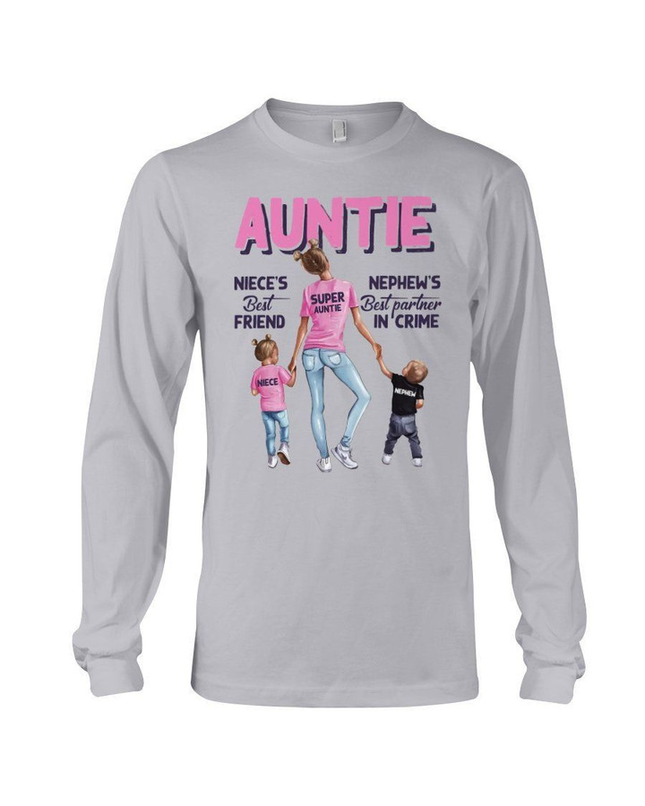The Importance Of Auntie For Niece And Nephew Gift For Family Unisex Long Sleeve
