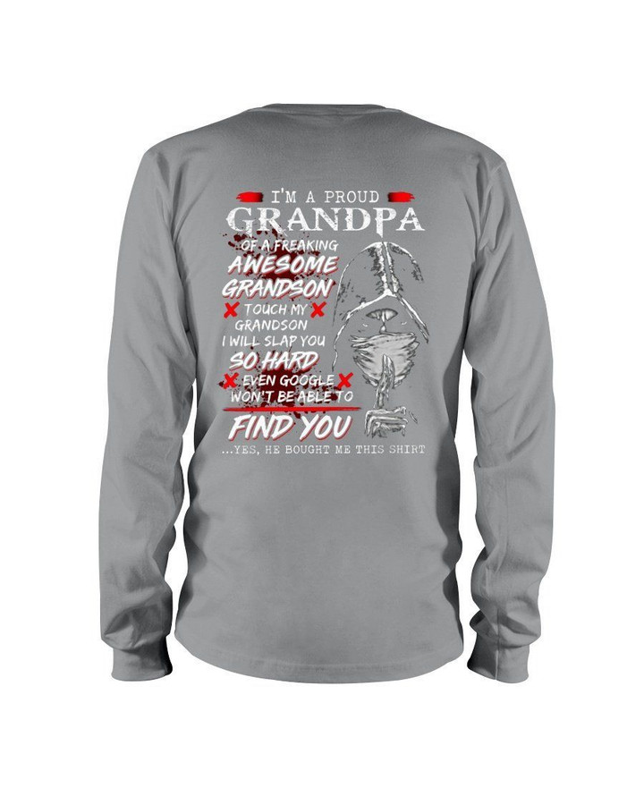 Gift For Grandpa I Will Slap You So Hard Keep Silent Unisex Long Sleeve