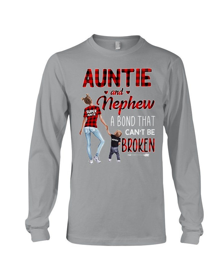 An Unbroken Bond Of Auntie And Nephew Gift For Family Unisex Long Sleeve