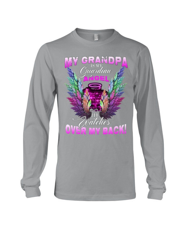Gift For Family My Grandpa Is My Guardian Angel Unisex Long Sleeve