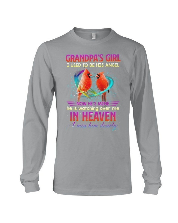 Gift For Angel Grandpa He's Watching Over Me In Heaven Unisex Long Sleeve