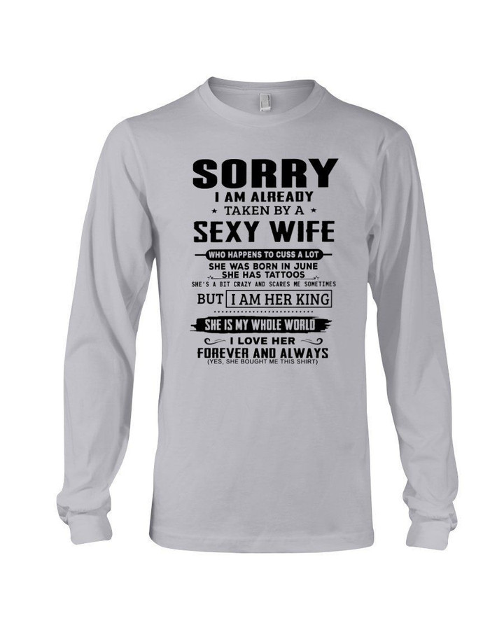 Gift For Husband Taken By A Sexy Wife Who Was Born In June Unisex Long Sleeve