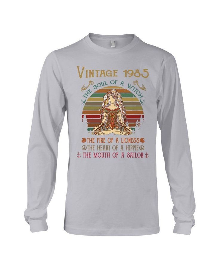 Vintage 1985 The Soul Of A Witch Unisex Long Sleeve