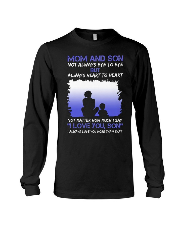 Mom And Son Always Heart To Heart Gift For Family Unisex Long Sleeve