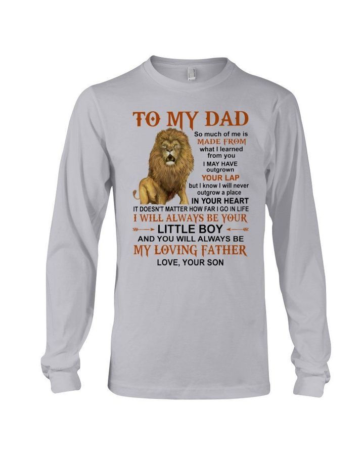 Lion Son Gift For Dad I Will Always Be Your Little Boy Unisex Long Sleeve