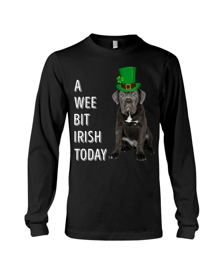 Cane Corso Irish Today Green St. Patrick's Day Printed Unisex Long Sleeve