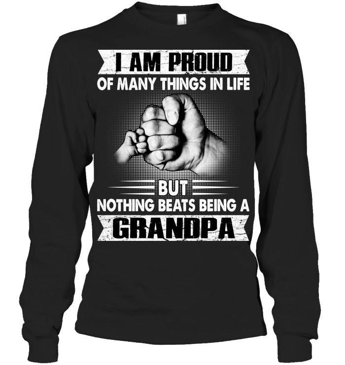 Meaningful Gift For Family Nothing Beats Being A Grandpa Unisex Long Sleeve