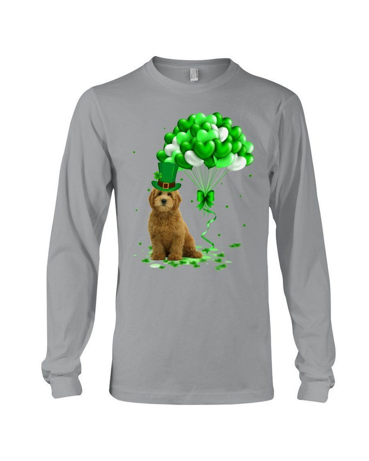 Goldendoodle Patrick Balloons St. Patrick's Day Color Changing Unisex Long Sleeve