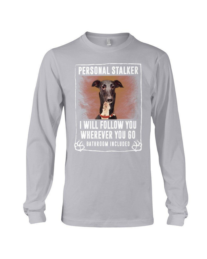 Greyhound Will Follow You St. Patrick's Day Printed Unisex Long Sleeve
