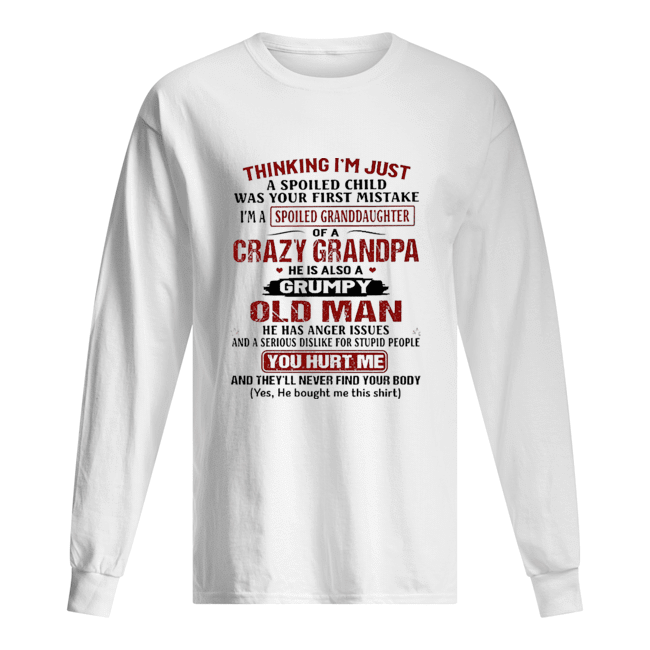 Gift For Grandpa Who As Anger Issues Unisex Long Sleeve