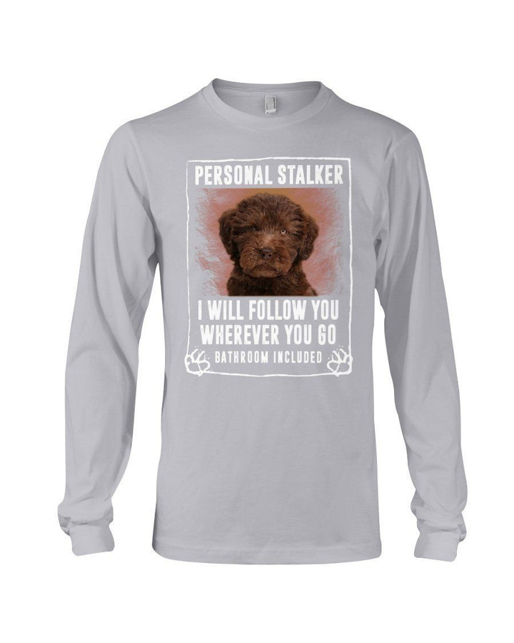 Labradoodle Personal Stalker St. Patrick's Day Printed Unisex Long Sleeve