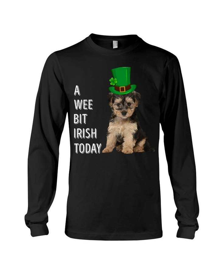 Yorkipoo Irish Today Dog Lovers St. Patrick's Day Printed Unisex Long Sleeve