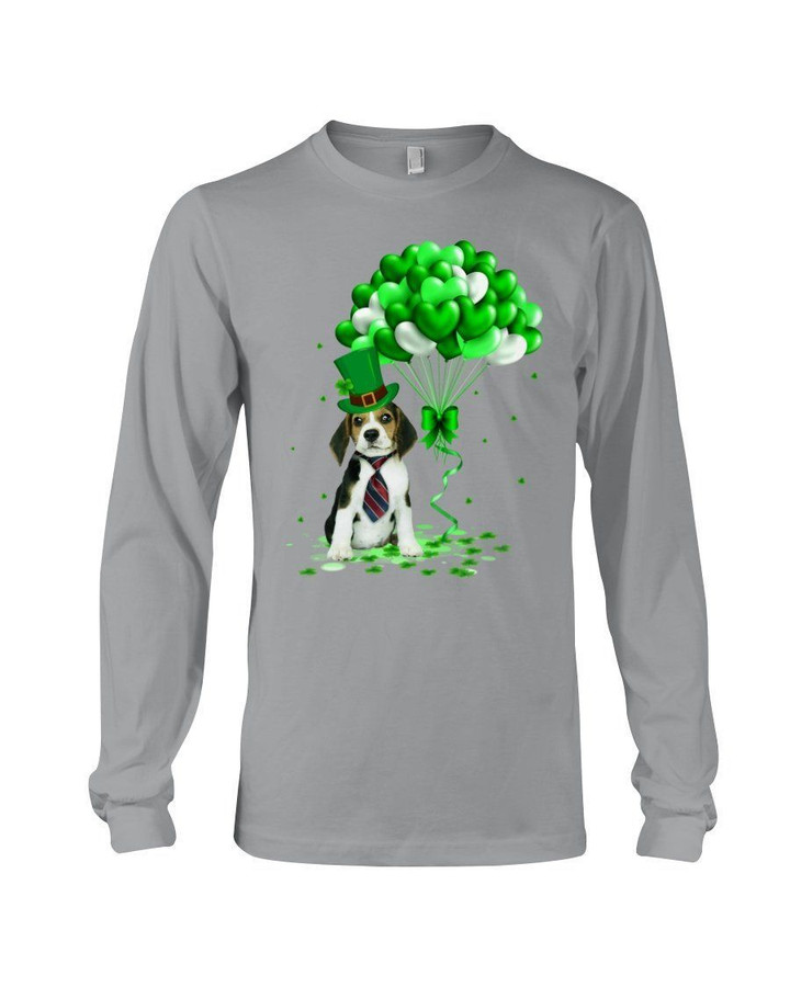 Beagle Patrick Balloons St. Patrick's Day Color Changing Unisex Long Sleeve