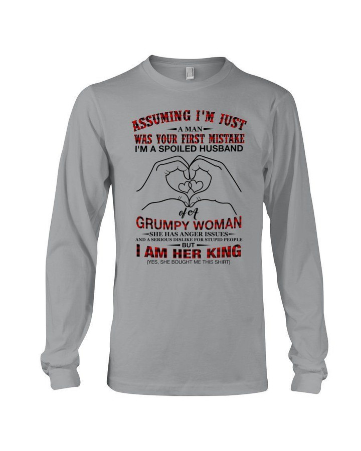 I Am Her King Lovely Gift For Husband From Wife Unisex Long Sleeve