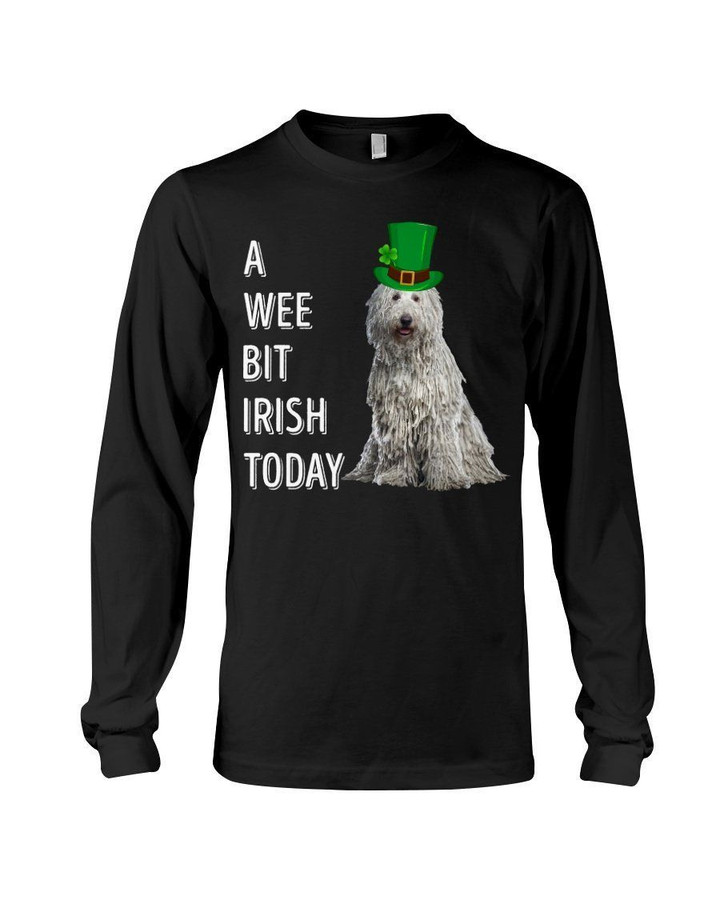 Komondor Irish Today Green St. Patrick's Day Printed Unisex Long Sleeve
