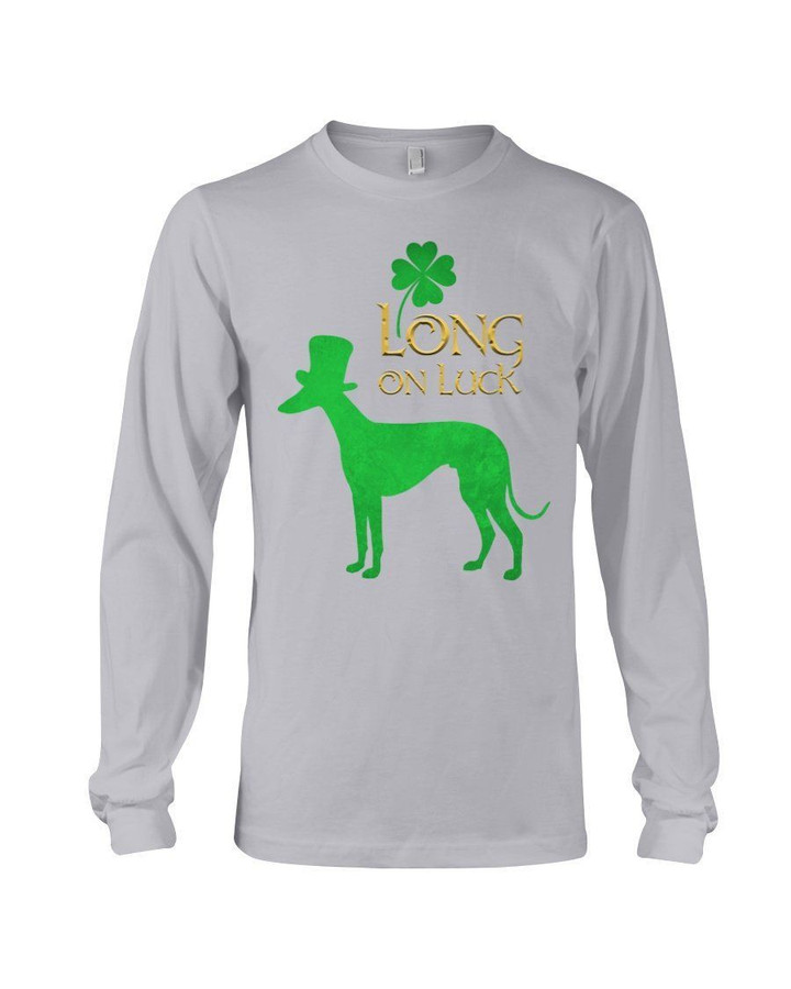 Sighthound Long On Luck Green St. Patrick's Day Printed Unisex Long Sleeve