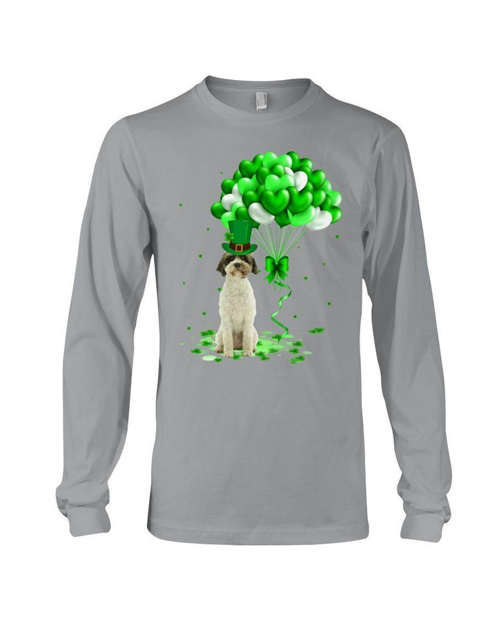 Lagotto Romagnolo Patrick Balloons St. Patrick's Day Color Changing Unisex Long Sleeve