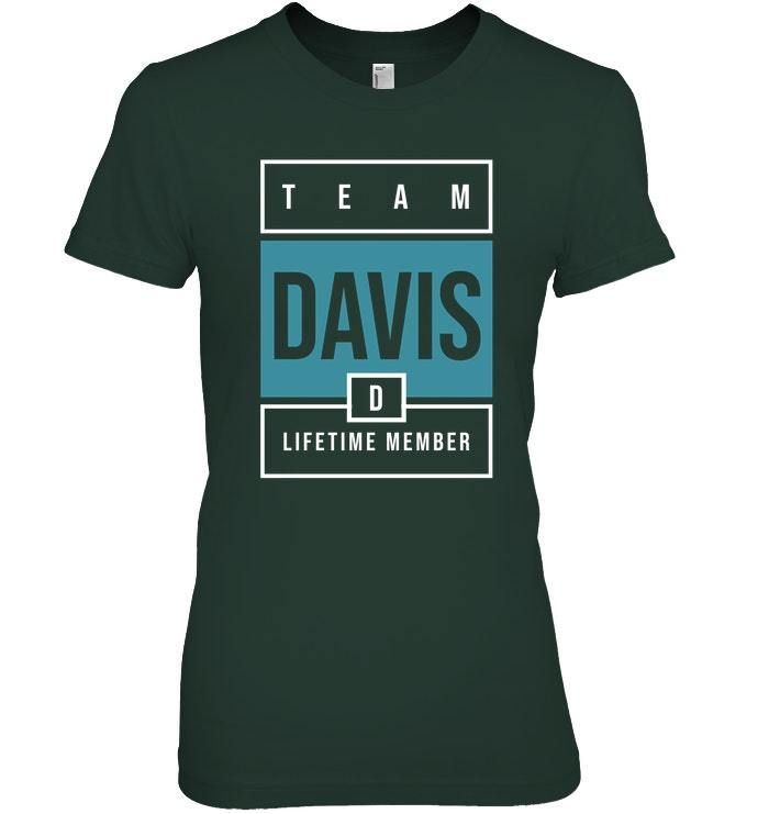 Team Davis Lifetime Member Special For Personalized Name Gift Ladies Tee