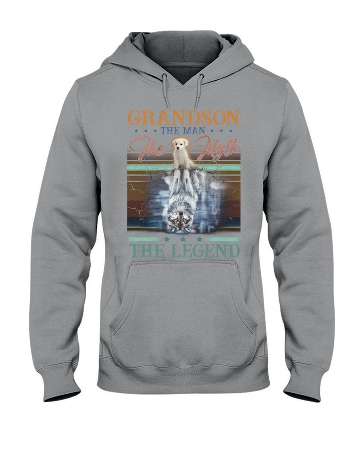 Dog And Wolf The Man The Myth The Legend Gift For Grandson Hoodie