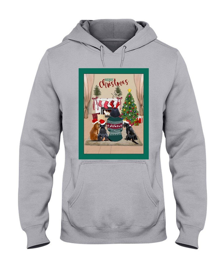 Warm Christmas With Cute Dachshund Gift For Dog Lovers Hoodie
